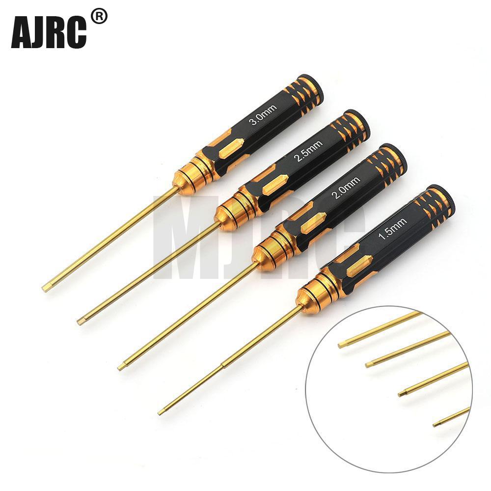 Rc Hobby Tool Kit - Ajrc 4 قطعة/المجموعة التيتانيوم تصفيح 1.5/2/2.5/3