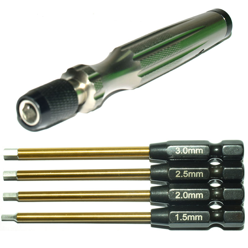 Rc Hobby Tool Kit - طقم مفكات سداسية 1/4 بوصة لأدوات