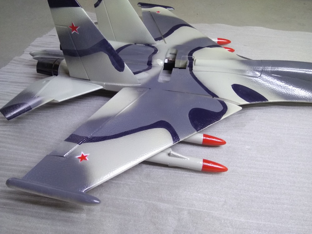 طائرة EPO RC بيضاء SU-27 SU27  - مراجعة Rc Hobby Plane وسعره