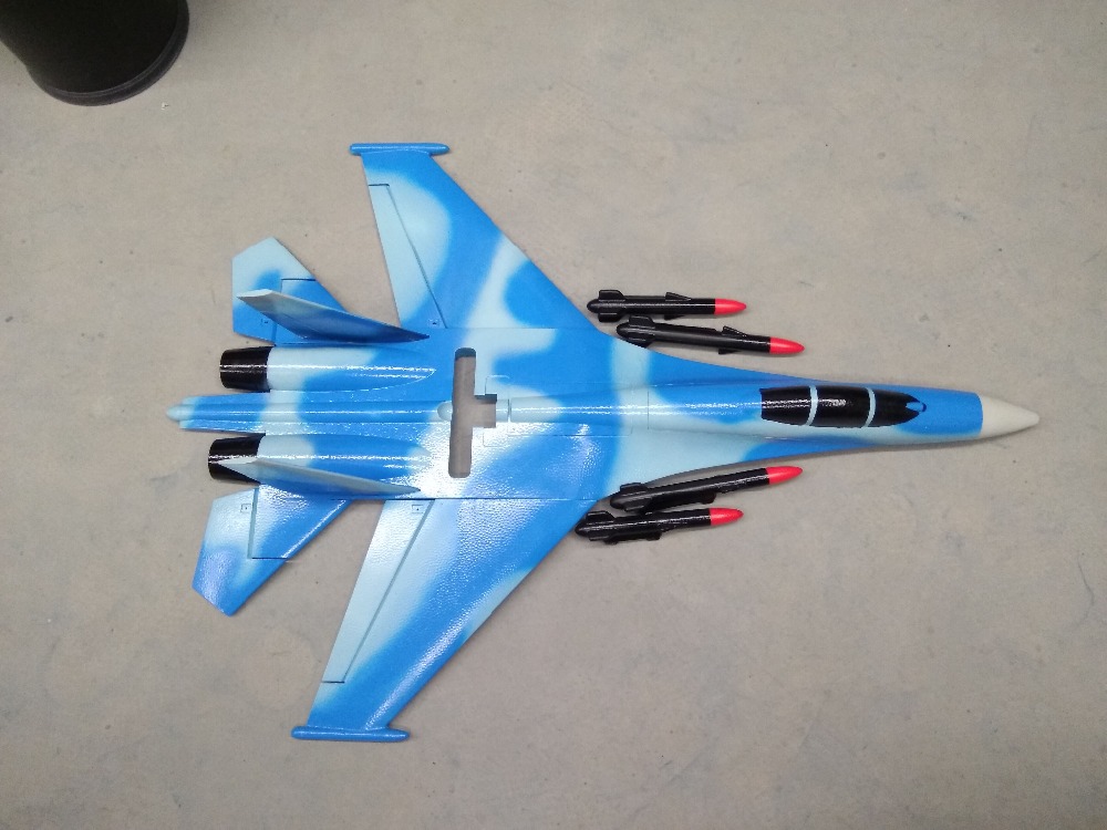 طائرة EPO RC بيضاء SU-27 SU27  - مراجعة Rc Hobby Plane وسعره