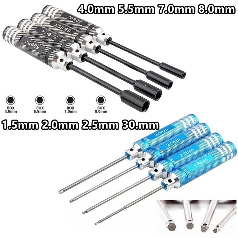 4 قطعة مجموعة مفكات براغي سداس - مراجعة Rc Hobby Electric Screwdriver وسعره