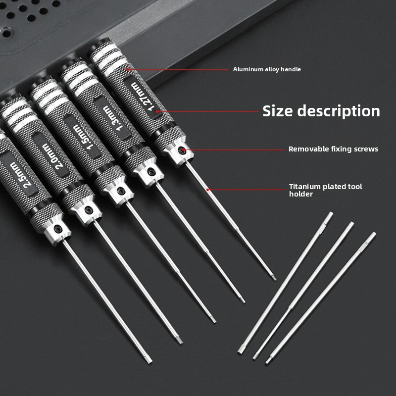 طقم مفكات سداسية HSS/TiCN متري - مراجعة Rc Hobby Tool Kit وسعره