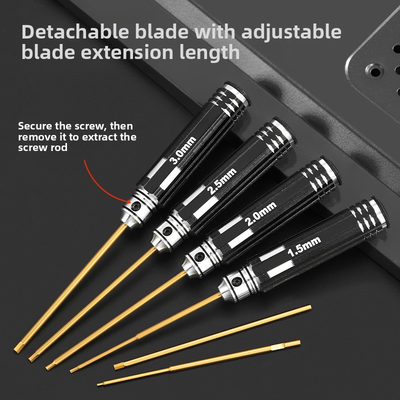 طقم مفكات سداسية HSS/TiCN متري - مراجعة Rc Hobby Tool Kit وسعره